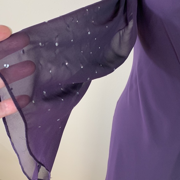 Vintage Patra Purple Plum Evening Gown Size 12 - Picture 3 of 7